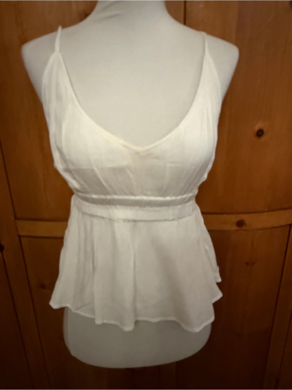 O’Neill Women’s White Peplum Camisole Top